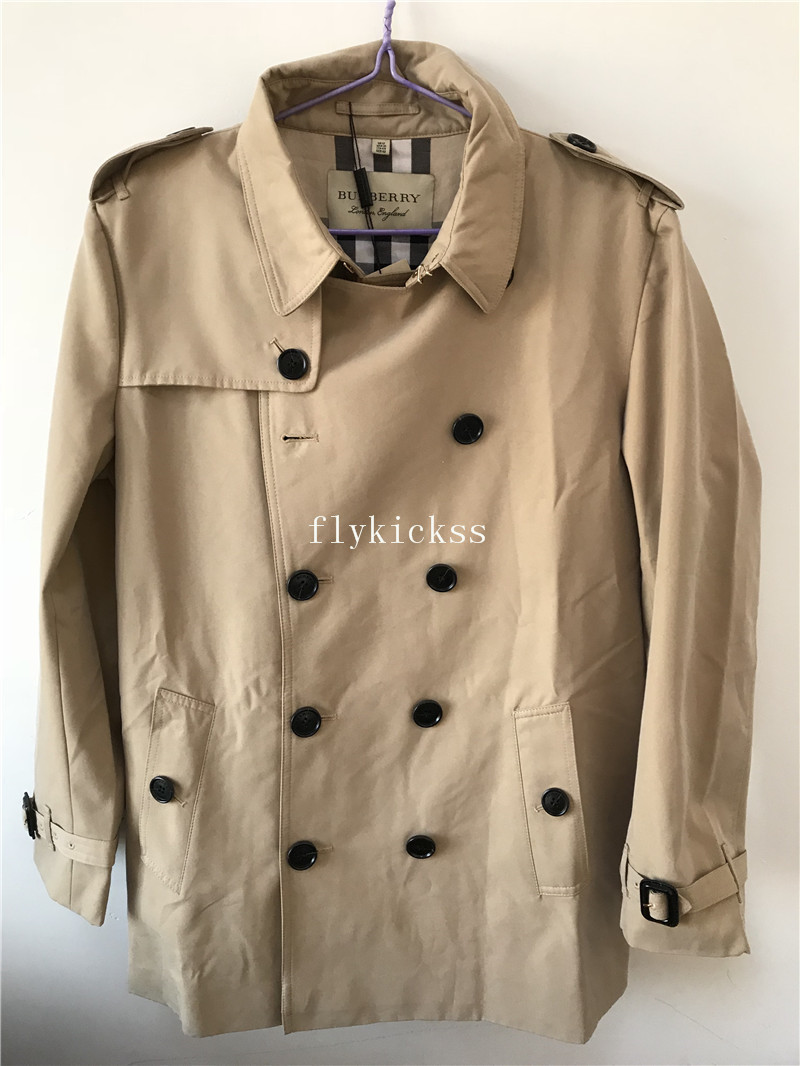 Urberry Windbreaker Coats Beige